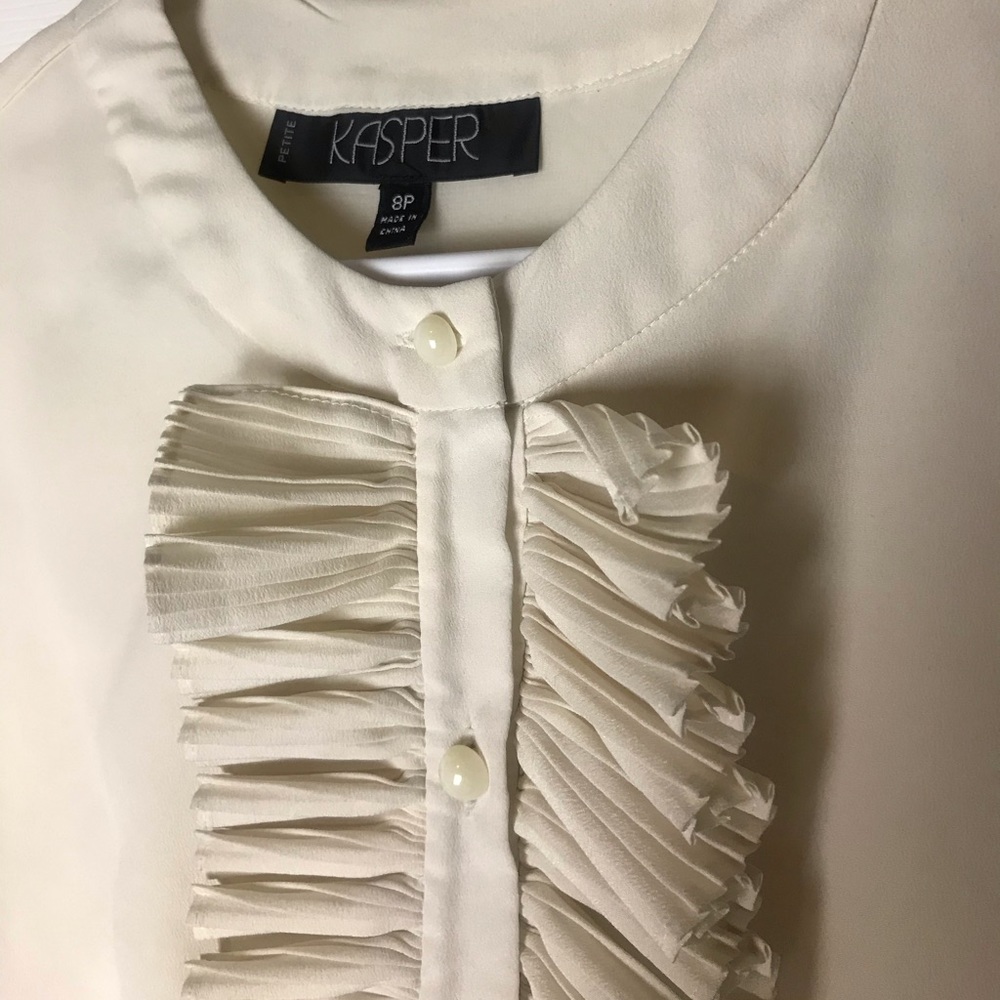 Top with frill neck